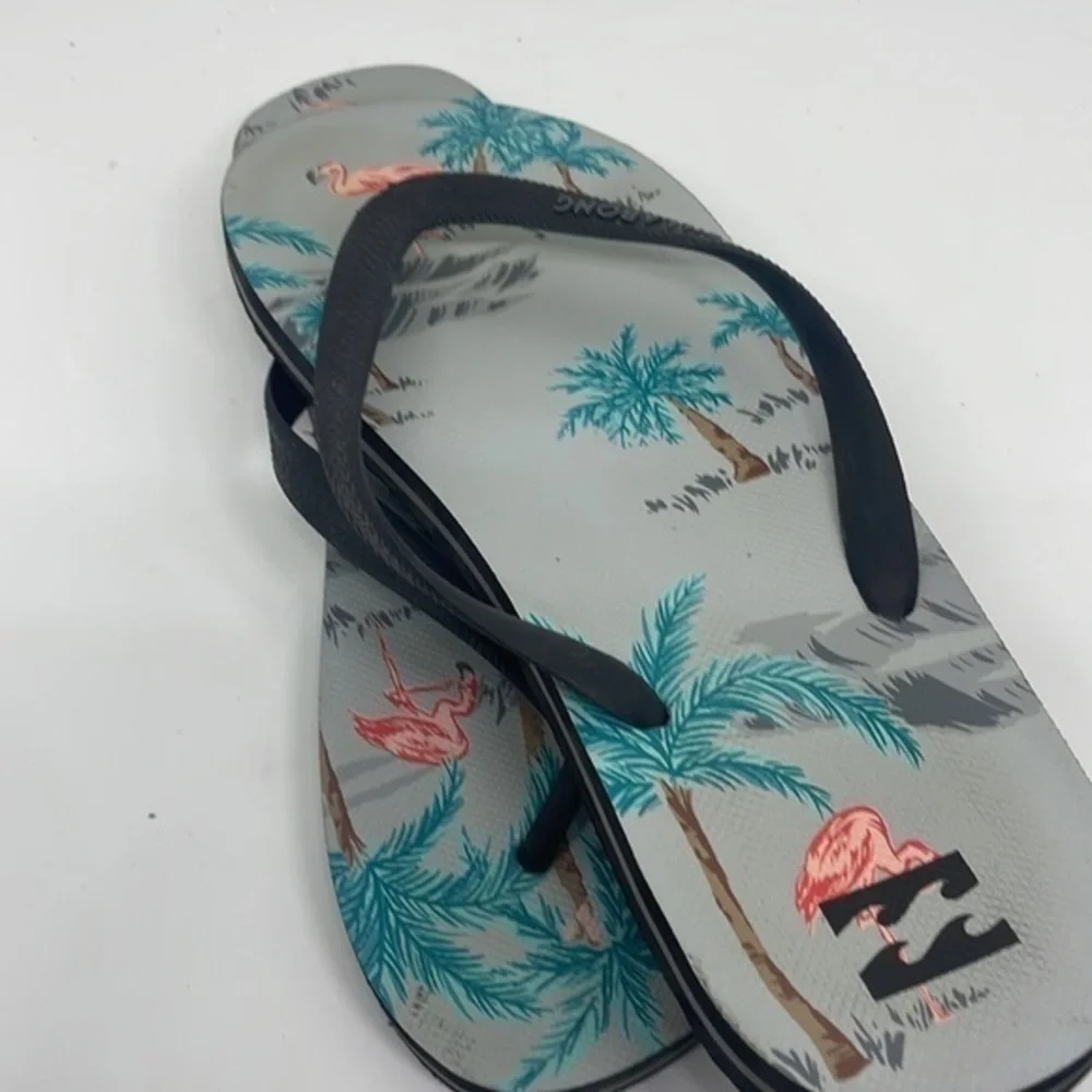 Billabong flip-flops Hawaiian themed size 10 men’s